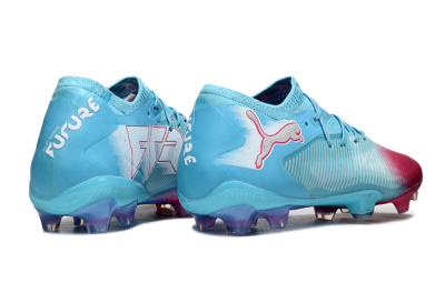 Puma Future 8 Ultimate FG Firm Ground Soccer Cleats - Blue/Turquoise Splash/Crimson Burst