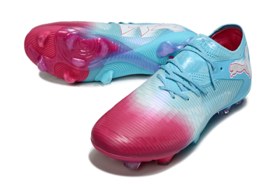 Puma Future 8 Ultimate FG Firm Ground Soccer Cleats - Blue/Turquoise Splash/Crimson Burst
