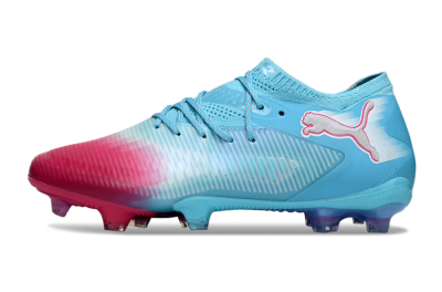 Puma Future 8 Ultimate FG Firm Ground Soccer Cleats - Blue/Turquoise Splash/Crimson Burst