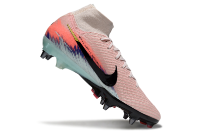Nike Air Zoom Mercurial Superfly 10 Elite SG Soft Ground Soccer Cleats - Pink/Sunset Pink/Aqua Blue