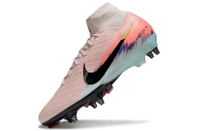 Nike Air Zoom Mercurial Superfly 10 Elite SG Soft Ground Soccer Cleats - Pink/Sunset Pink/Aqua Blue