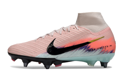 Nike Air Zoom Mercurial Superfly 10 Elite SG Soft Ground Soccer Cleats - Pink/Sunset Pink/Aqua Blue