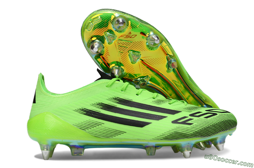 Adidas F50 Elite SG Soft Ground Soccer Cleats - Green/Neon Green/Black 1