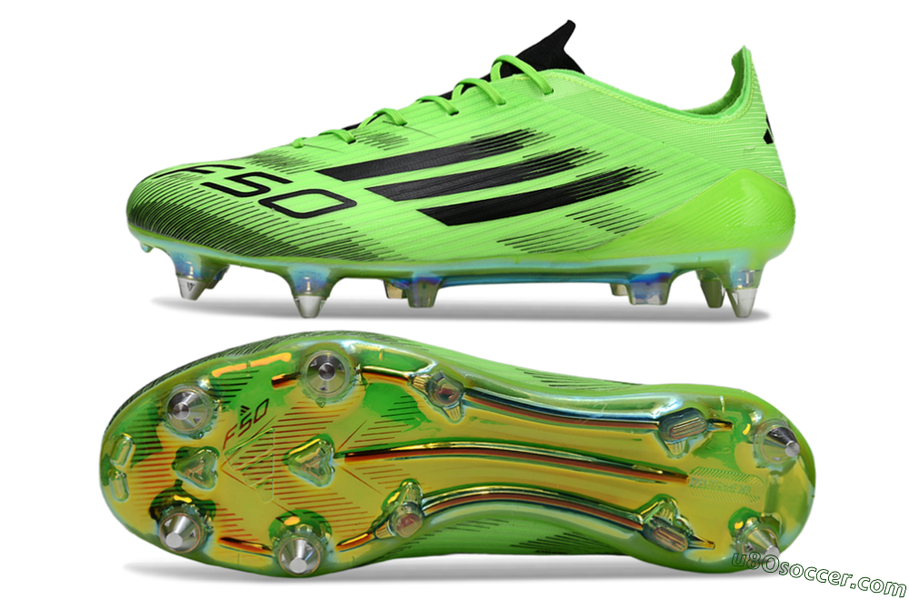 Adidas F50 Elite SG Soft Ground Soccer Cleats - Green/Neon Green/Black 0