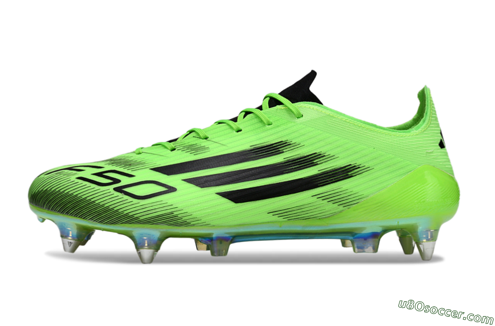 Adidas F50 Elite SG Soft Ground Soccer Cleats - Green/Neon Green/Black 2