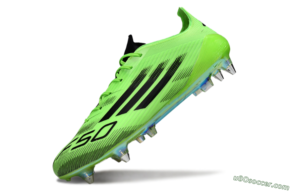 Adidas F50 Elite SG Soft Ground Soccer Cleats - Green/Neon Green/Black 5