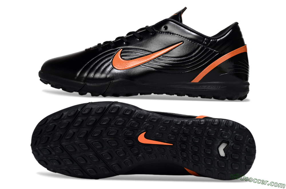 Nike Mercurial Vapor 1 RGN SE TF Artificial Turf Soccer Shoes - Black/Vibrant Orange/Black 0