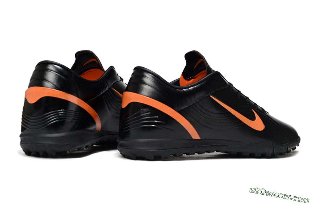 Nike Mercurial Vapor 1 RGN SE TF Artificial Turf Soccer Shoes - Black/Vibrant Orange/Black 6