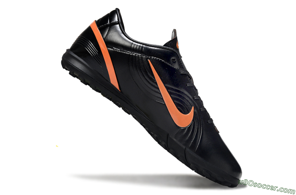 Nike Mercurial Vapor 1 RGN SE TF Artificial Turf Soccer Shoes - Black/Vibrant Orange/Black 4