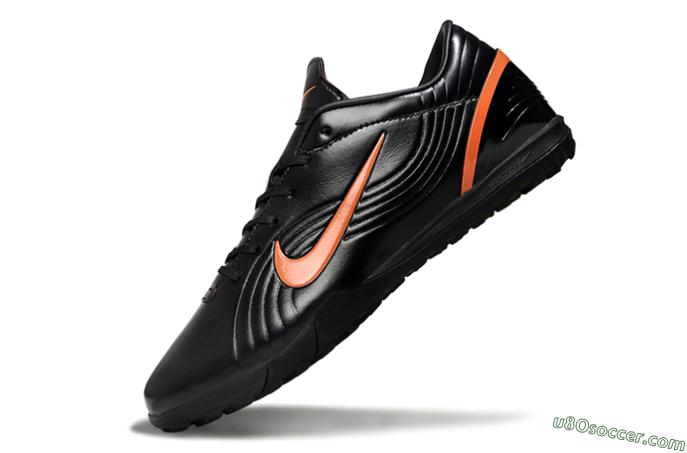 Nike Mercurial Vapor 1 RGN SE TF Artificial Turf Soccer Shoes - Black/Vibrant Orange/Black 5