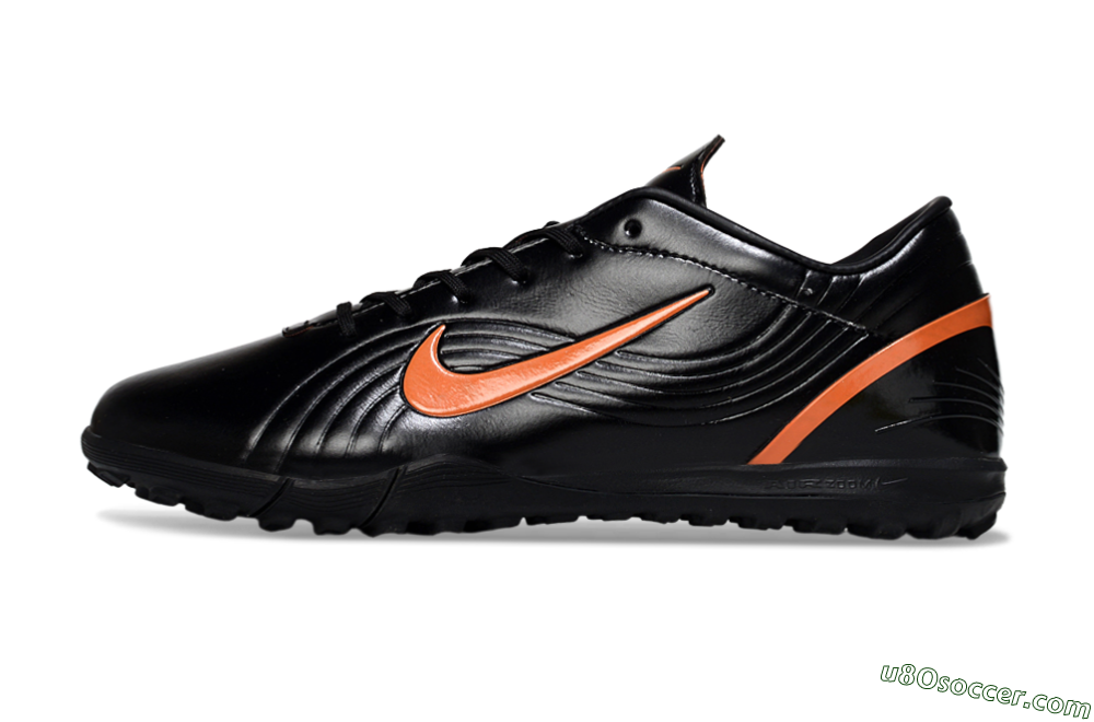 Nike Mercurial Vapor 1 RGN SE TF Artificial Turf Soccer Shoes - Black/Vibrant Orange/Black 2