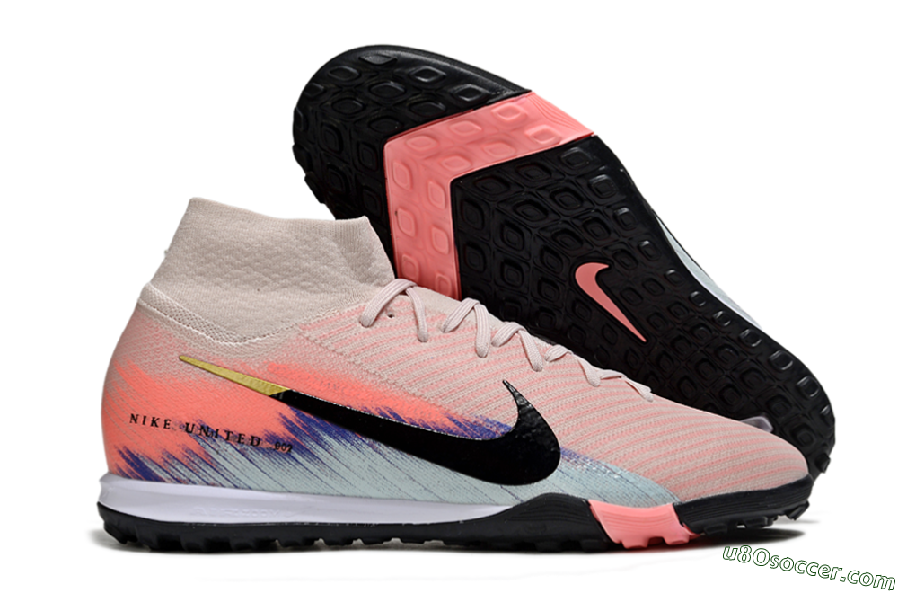 Nike Air Zoom Mercurial Superfly 10 Elite TF Artificial Turf Soccer Shoes - Pink/Coral Dawn/Black Shadow 1