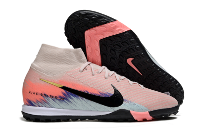 Nike Air Zoom Mercurial Superfly 10 Elite TF Artificial Turf Soccer Shoes - Pink/Coral Dawn/Black Shadow