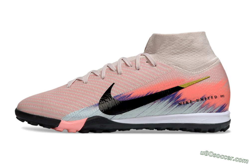 Nike Air Zoom Mercurial Superfly 10 Elite TF Artificial Turf Soccer Shoes - Pink/Coral Dawn/Black Shadow 2