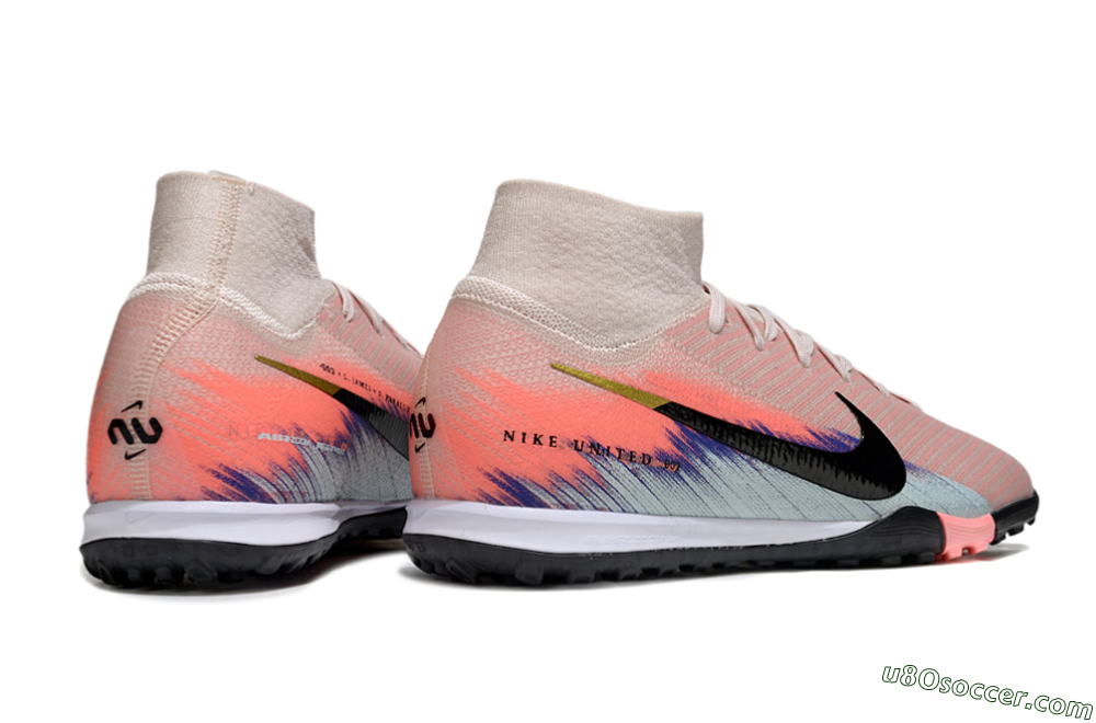 Nike Air Zoom Mercurial Superfly 10 Elite TF Artificial Turf Soccer Shoes - Pink/Coral Dawn/Black Shadow 6