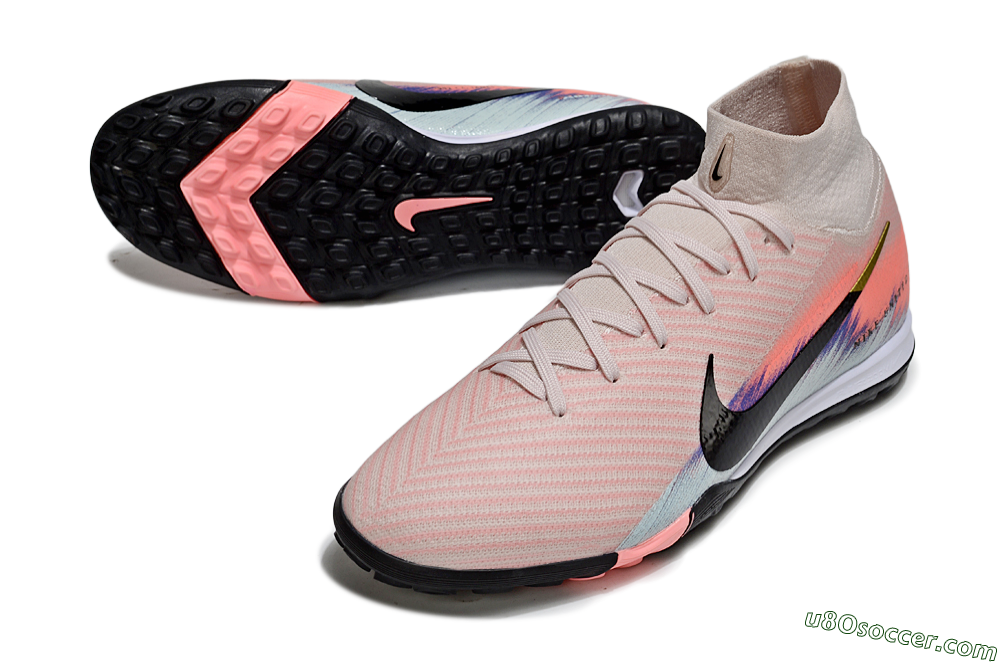 Nike Air Zoom Mercurial Superfly 10 Elite TF Artificial Turf Soccer Shoes - Pink/Coral Dawn/Black Shadow 3
