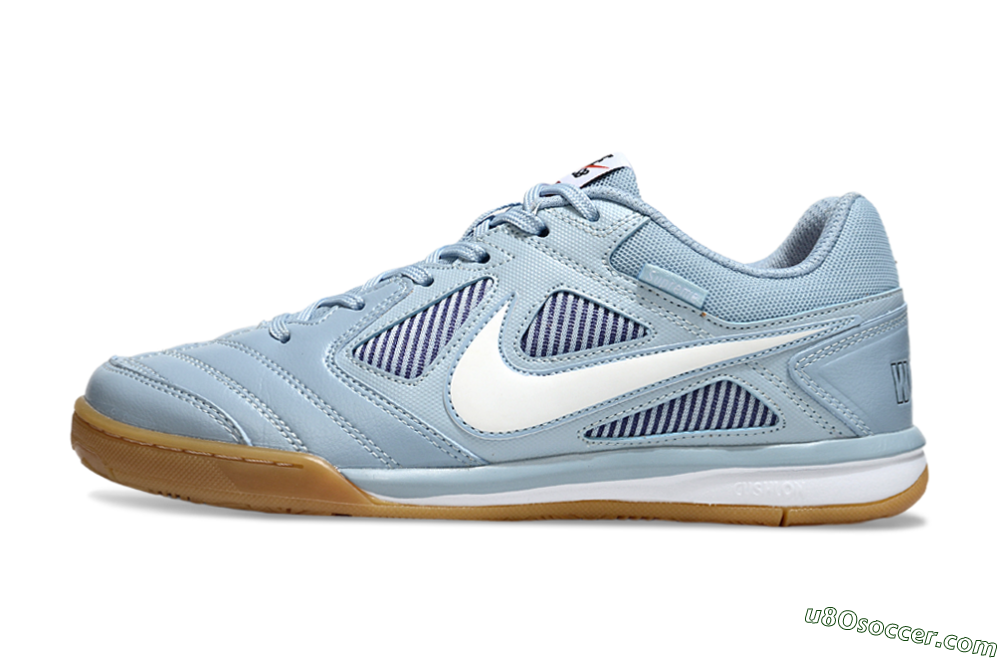 Supreme x Nike SB Gato IC Indoor & Futsal Soccer Shoes - Blue/Sky Blue/Sand 2