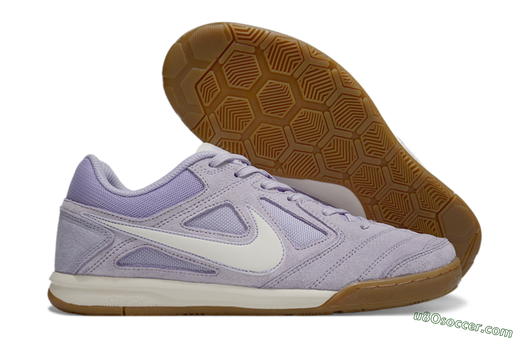 Supreme x Nike SB Gato IC Indoor & Futsal Soccer Shoes - Purple/Lavender Mist/Soft Taupe 1