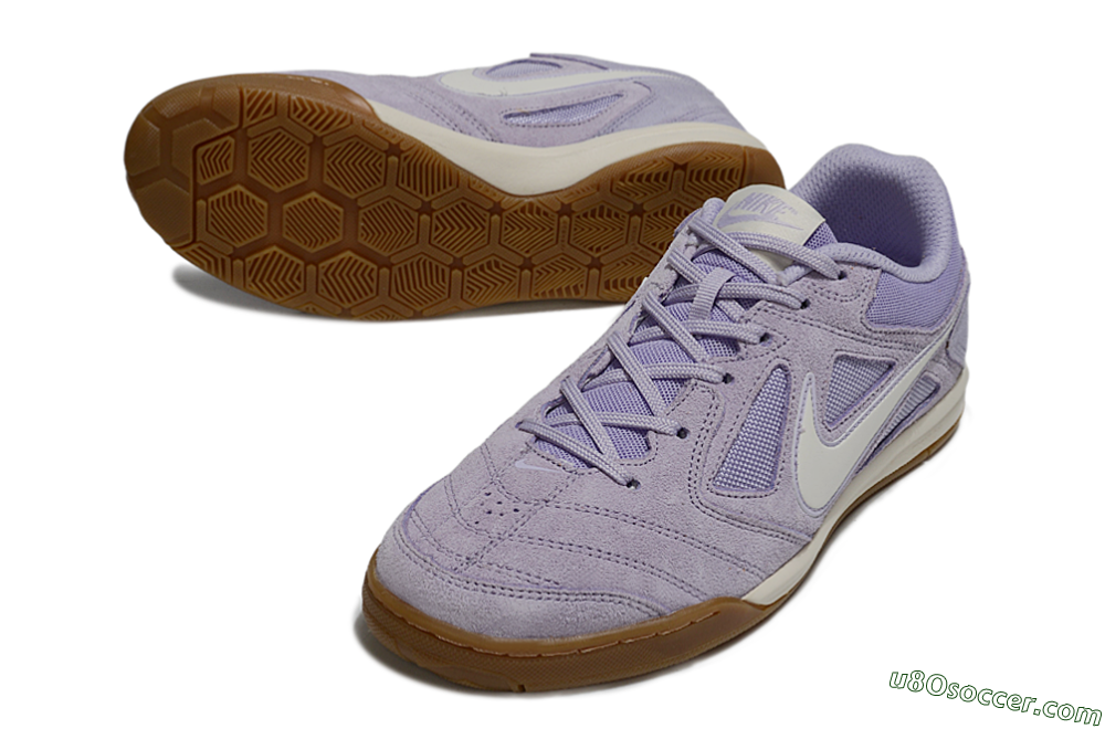 Supreme x Nike SB Gato IC Indoor & Futsal Soccer Shoes - Purple/Lavender Mist/Soft Taupe 3