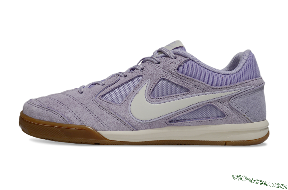 Supreme x Nike SB Gato IC Indoor & Futsal Soccer Shoes - Purple/Lavender Mist/Soft Taupe 2