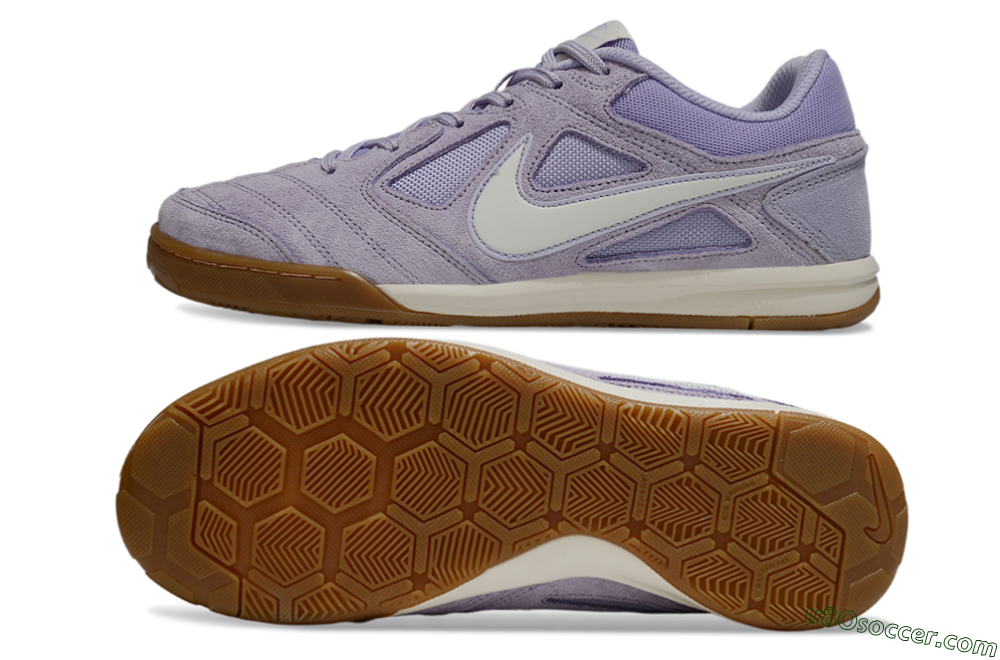 Supreme x Nike SB Gato IC Indoor & Futsal Soccer Shoes - Purple/Lavender Mist/Soft Taupe 0