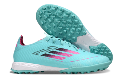 Adidas F50 Pro TF Artificial Turf Soccer Shoes - Aqua/Soft Pink/Light Teal
