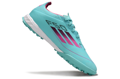 Adidas F50 Pro TF Artificial Turf Soccer Shoes - Aqua/Soft Pink/Light Teal