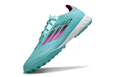 Adidas F50 Pro TF Artificial Turf Soccer Shoes - Aqua/Soft Pink/Light Teal