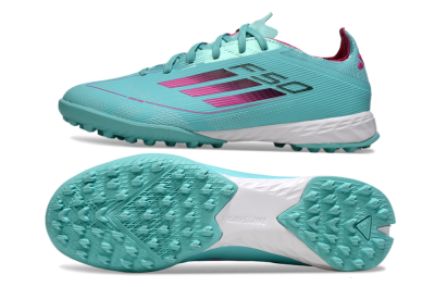 Adidas F50 Pro TF Artificial Turf Soccer Shoes - Aqua/Soft Pink/Light Teal