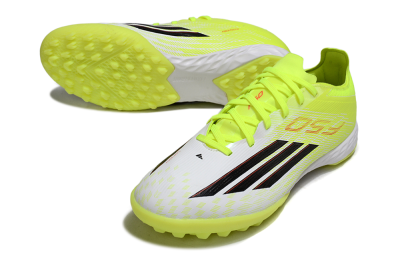 Adidas F50 Pro TF Artificial Turf Soccer Shoes - Yellow/Vibrant Neon/White