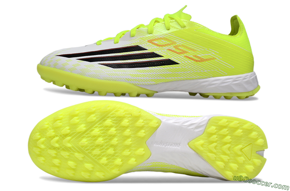 Adidas F50 Pro TF Artificial Turf Soccer Shoes - Yellow/Vibrant Neon/White 0