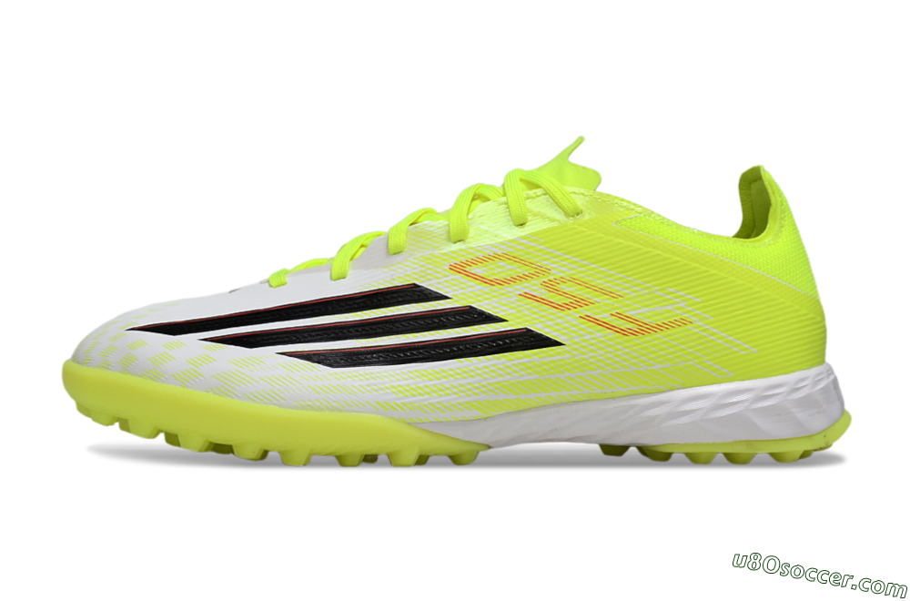 Adidas F50 Pro TF Artificial Turf Soccer Shoes - Yellow/Vibrant Neon/White 2