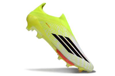 Adidas F50+ Elite Lightstrike Pro Laceless FG Firm Ground Soccer Cleats - Yellow/Lime Green/White