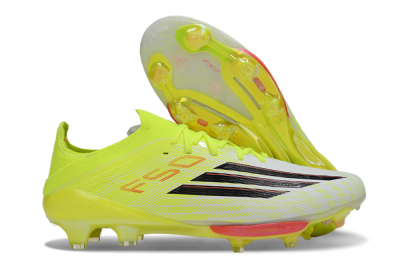 Adidas F50+ Elite Lightstrike Pro FG Firm Ground Soccer Cleats - Yellow/Neon Green/Sleek White