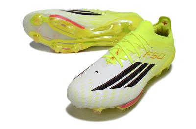 Adidas F50+ Elite Lightstrike Pro FG Firm Ground Soccer Cleats - Yellow/Neon Green/Sleek White