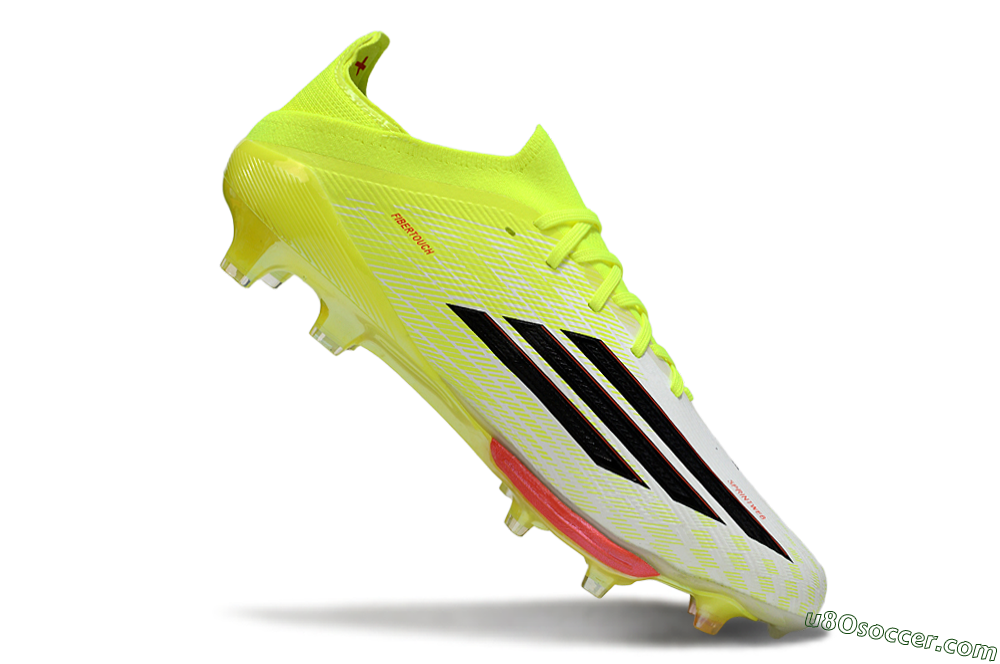 Adidas F50+ Elite Lightstrike Pro FG Firm Ground Soccer Cleats - Yellow/Neon Green/Sleek White 4