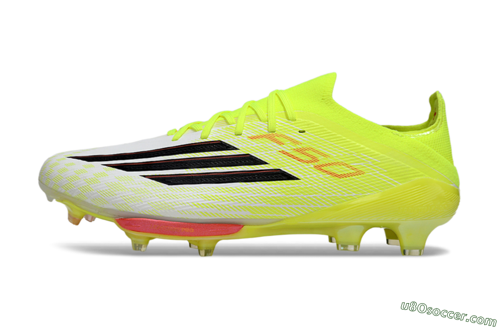 Adidas F50+ Elite Lightstrike Pro FG Firm Ground Soccer Cleats - Yellow/Neon Green/Sleek White 2