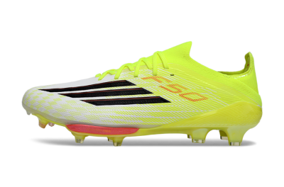 Adidas F50+ Elite Lightstrike Pro FG Firm Ground Soccer Cleats - Yellow/Neon Green/Sleek White