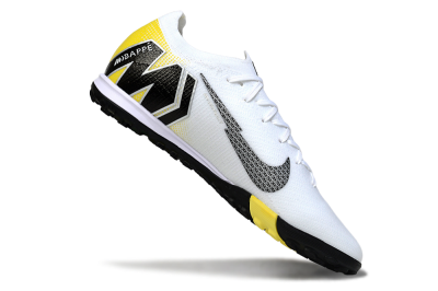 KM x Nike Air Zoom Mercurial Vapor 16 Elite TF Artificial Turf Soccer Shoes - White/Lemon Yellow/Black