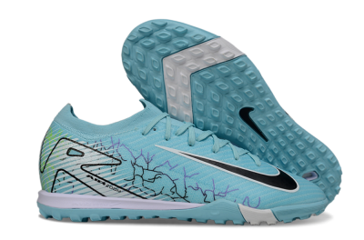 Nike Air Zoom Mercurial Vapor 16 Elite TF Artificial Turf Soccer Shoes - Blue/Aqua Splash/Jet Black