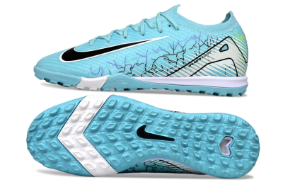 Nike Air Zoom Mercurial Vapor 16 Elite TF Artificial Turf Soccer Shoes - Blue/Aqua Splash/Jet Black
