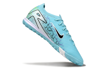 Nike Air Zoom Mercurial Vapor 16 Elite TF Artificial Turf Soccer Shoes - Blue/Aqua Splash/Jet Black