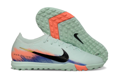 Nike Air Zoom Mercurial Vapor 16 Elite TF Artificial Turf Soccer Shoes - Aqua/Coral Orange/Soft Blue