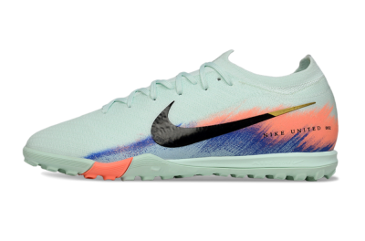 Nike Air Zoom Mercurial Vapor 16 Elite TF Artificial Turf Soccer Shoes - Aqua/Coral Orange/Soft Blue