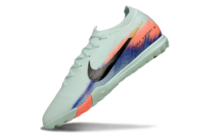 Nike Air Zoom Mercurial Vapor 16 Elite TF Artificial Turf Soccer Shoes - Aqua/Coral Orange/Soft Blue