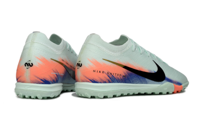 Nike Air Zoom Mercurial Vapor 16 Elite TF Artificial Turf Soccer Shoes - Aqua/Coral Orange/Soft Blue