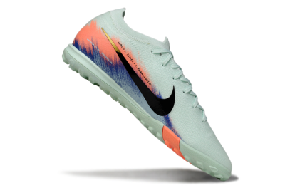 Nike Air Zoom Mercurial Vapor 16 Elite TF Artificial Turf Soccer Shoes - Aqua/Coral Orange/Soft Blue