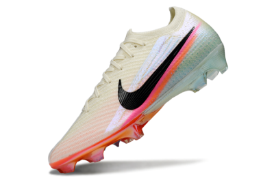 Nike Air Zoom Mercurial Vapor 16 Elite FG Firm Ground Soccer Cleats - Beige/Coral Burst/Aqua Glaze
