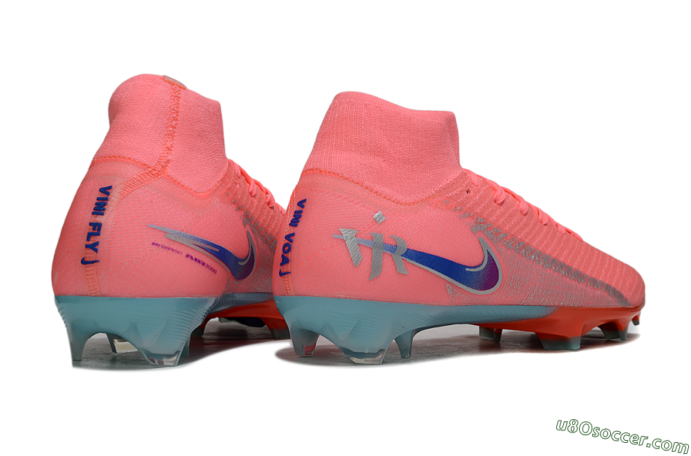 Nike Air Zoom Mercurial Superfly 10 Elite FG Firm Ground Soccer Cleats - Pink/Coral Splash/Turquoise Breeze 6