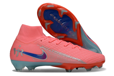 Nike Air Zoom Mercurial Superfly 10 Elite FG Firm Ground Soccer Cleats - Pink/Coral Splash/Turquoise Breeze